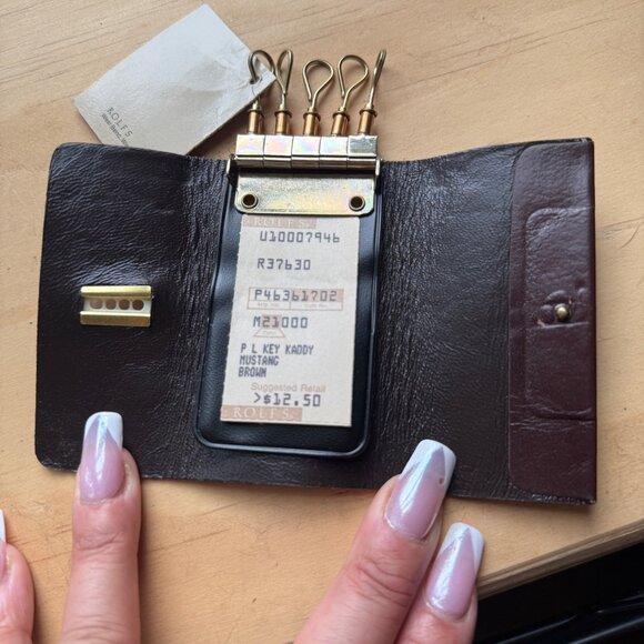 Rolfs Leather Press Lock Key Kaddy Case - Picture 2 of 4